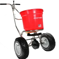 EarthWay Stainless Steel Broadcast Spreader 50 LB Red