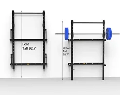 EAS1SOOPE Foldable Power Rack Wall Mounted Squat Rack