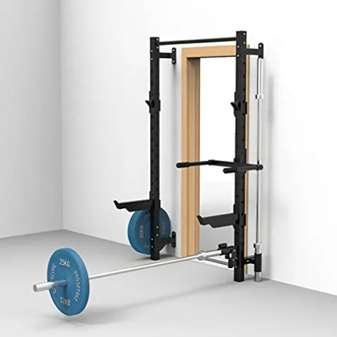 EAS1SOOPE Power Cage Wall Mounted Squat Rack Multifunction