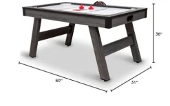 EastPoint Sports 60″ Apollo Hover Hockey Table with LED Scoring Grey