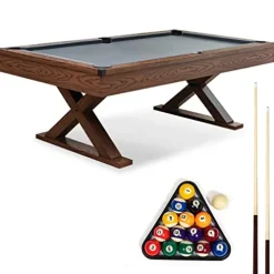 EastPoint Sports Dunhill 87-Inch Rustic Pool Table Multi-Color