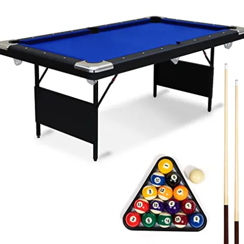 EastPoint Sports Easy Setup Folding Billiard Table Black