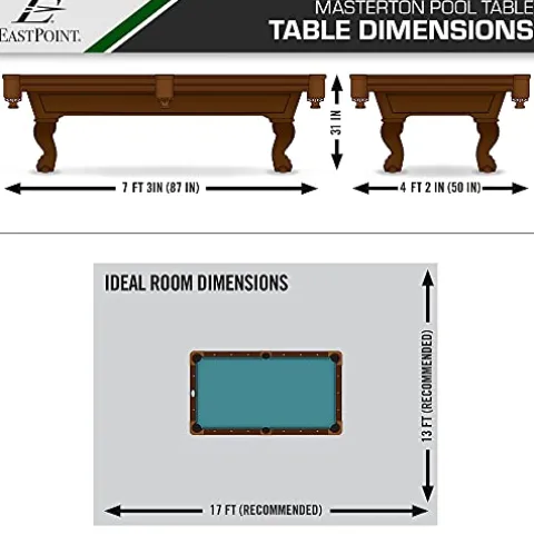 EastPoint Sports Green Masterton Billiard Table