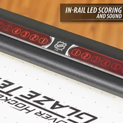 EastPoint Sports Triple-Deke Hover Hockey Table 80″ for Indoor Play, LED Scoring, Black