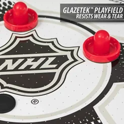 EastPoint Sports Triple-Deke Hover Hockey Table 80″ for Indoor Play, LED Scoring, Black