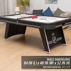 EastPoint Sports Triple-Deke Hover Hockey Table with LED Scoring and Sounds, Power Play Pro 84