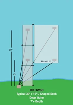 EasyPro Pond Products DKDW60 Deep Water De-Icing System for 7 Feet+ Depths