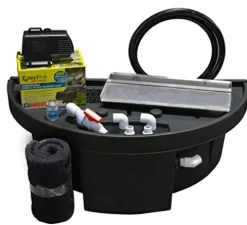EasyPro Pond Products Vianti Falls Kit 23.5” Stainless Steel Spillway with Basin & EP1350 Pump No Light