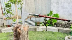 EGKH Custom Axe with Long Handle and Carbon Steel Blade Silver