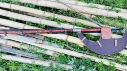 EGKH Custom Blade Large Bardiche Pole Axe Blunt Axe Head High Carbon Steel Silver