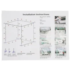 Eleeferri Golf Hitting Cage with Practice Net & Swing Mat Green Black White