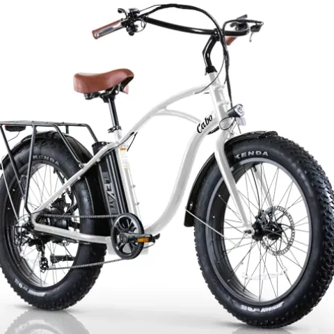 Elevate E-Bikes Cabo Beach Cruiser Electric Bike White