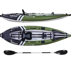Elkton Outdoors Steelhead Inflatable Fishing Kayak Single
