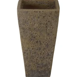 Emissary Bubble Yellow Stoneware Square Planter 17in x 31.5in