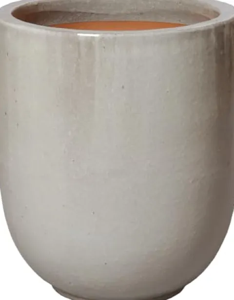Emissary Gray Stoneware Round Planter 19.5in. L x 23in. H