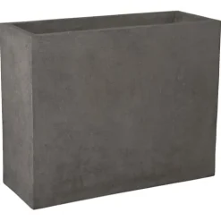 Emissary Gray Terrazzo Rectangle Planters Set of 2 26in & 31.5in H