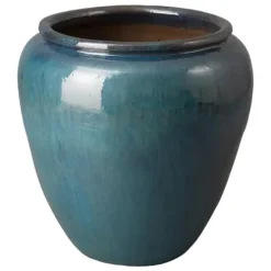 Emissary Home and Garden Round Planter LG Green 30X30