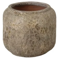 Emissary 23.5in Round Stoneware Planter Reef Green