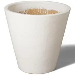 Emissary 26in White Stoneware Round Planter
