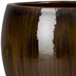 Emissary Java Stoneware Round Planter 24in. L x 23.5in. H