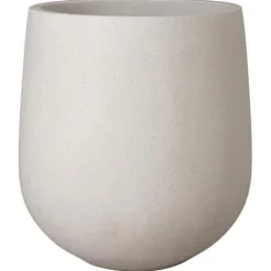 Emissary Opus 26 in. White Terrazzo Round Planter