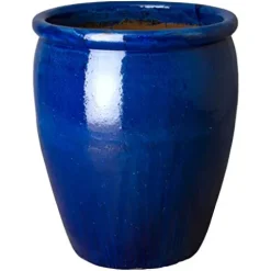 Emissary RND Pot Planter Blue