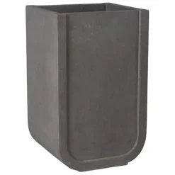 Emissary Terrazzo Square Planter 20in x 18in x 32in Terrazzo Gray