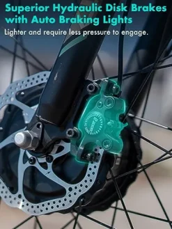 EMOJO Caddy Pro Fat Tire Electric Tricycle Hydraulic Disk Brakes Ebike Trike 7 Speed Pedal Assist 3 Wheel Electric Bike 48V 15.6Ah Battery LCD Display Apple Red