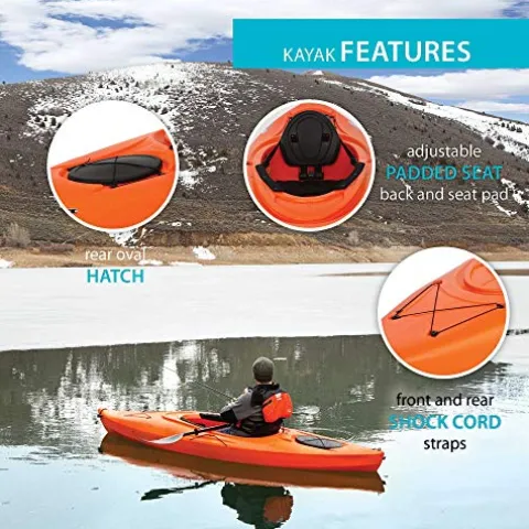 Emotion Kayaks Guster Sit-Inside Kayak Orange