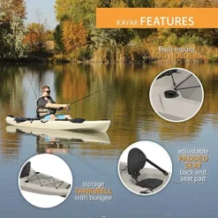 Emotion Kayaks Stealth Angler Fishing Kayak Sandstone