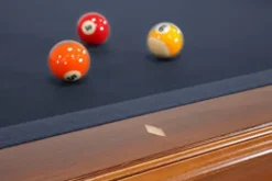 Empire USA – Corona Slate Pool Table w/ Premium Billiards Accessories (8FT) American Walnut