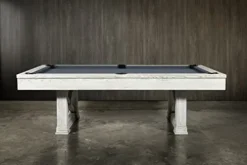 Empire USA Agriturismo Slate Pool Table with Premium Billiard Accessories 8FT Whitewash