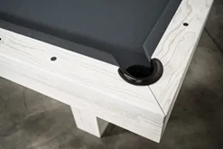 Empire USA Dakota Slate Pool Table with Premium Billiards Accessories 8FT Whitewash