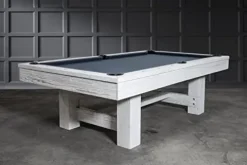 Empire USA Dakota Slate Pool Table with Premium Billiards Accessories 8FT Whitewash