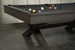 Empire USA Manhattan Slate Pool Table W/ Premium Billiard Accessories Charcoal