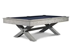 Empire USA Manhattan Slate Pool Table with Premium Billiard Accessories (7FT, Whitewash)