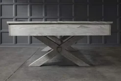 Empire USA Manhattan Slate Pool Table 8FT with Premium Billiard Accessories Whitewash