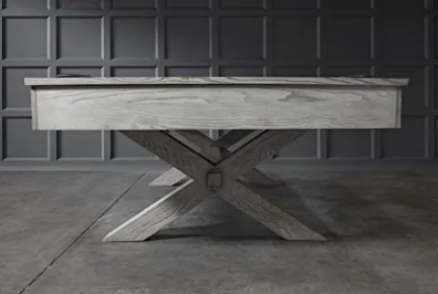 Empire USA Manhattan Slate Pool Table 8FT with Premium Billiard Accessories Whitewash