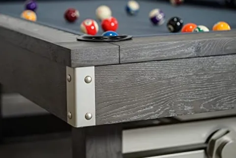 Empire USA Nixon Billiards – Bryant Slate Billiard Pool Table Grayson Grey (Metal Leg)