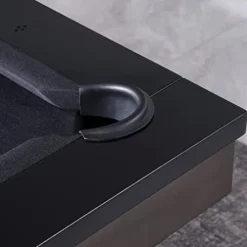 Empire USA Plank & Hide – Axton Billiard Pool Table Gunmetal Grey w/ Low Sheen Black