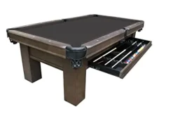 Empire USA Plank & Hide – Elias Billiard Pool Table (w/Drawer) Shadow Grey