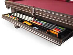 Empire USA Plank & Hide – Talbot Billiard Pool Table (w/Drawer) Mocha