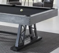Empire USA Plank & Hide Amber Billiard Pool Table Charcoal