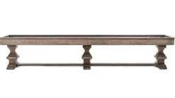 Empire USA Plank & Hide Beaumont Shuffleboard Table (14′) Silvered Oak