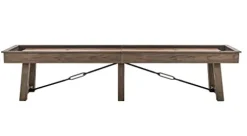Empire USA Plank & Hide Isaac Shuffleboard Table (14′) Silvered Oak