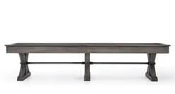 Empire USA Plank & Hide Otis Shuffleboard Table Weathered Grey 12′