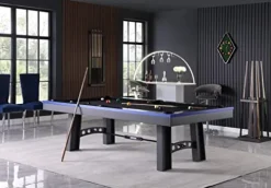 Empire USA Xander Billiard Pool Table Gunmetal Grey
