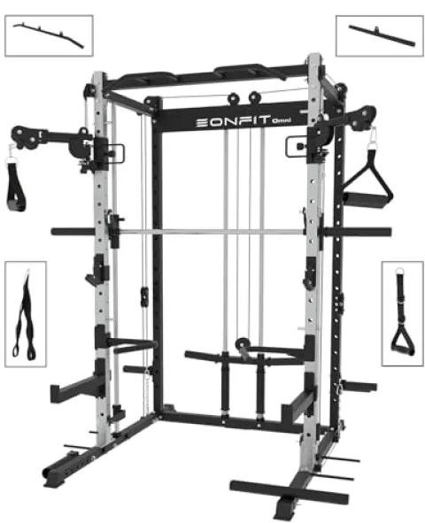EonfitOmni Smith Machine Home Gym Equipment Black2