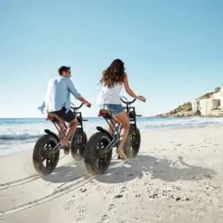 EOSBIKE JANSNO Electric Bike for Adults 20″ x 4.0 Fat Tire Electric Bicycle Black