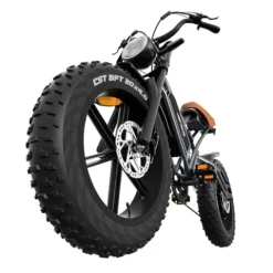 EOSBIKE JANSNO Electric Bike for Adults 20″ x 4.0 Fat Tire Electric Bicycle Black